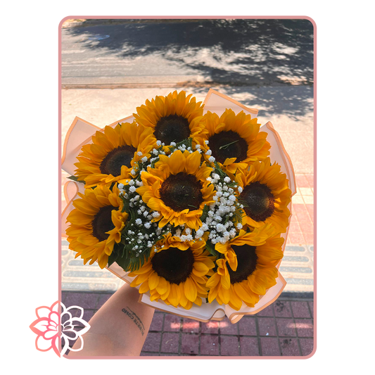 Ramo “Sol Radiante” – Hermoso Ramo de Girasoles