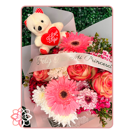 Hermoso Ramo Personalizado con Mensaje Especial